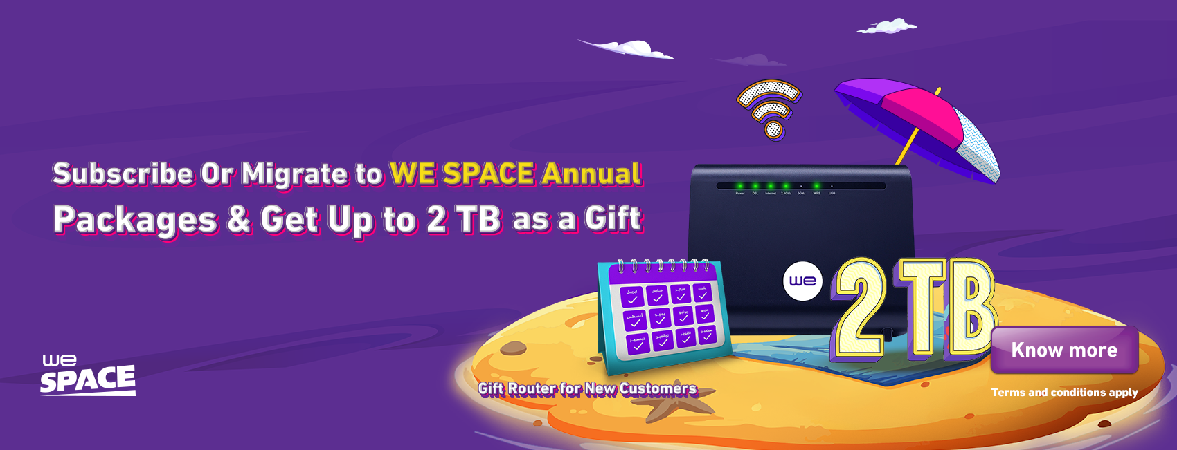 WE Space Yearly Promotion