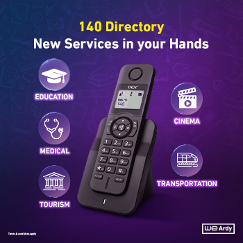 140  guide service from telecom Egypt