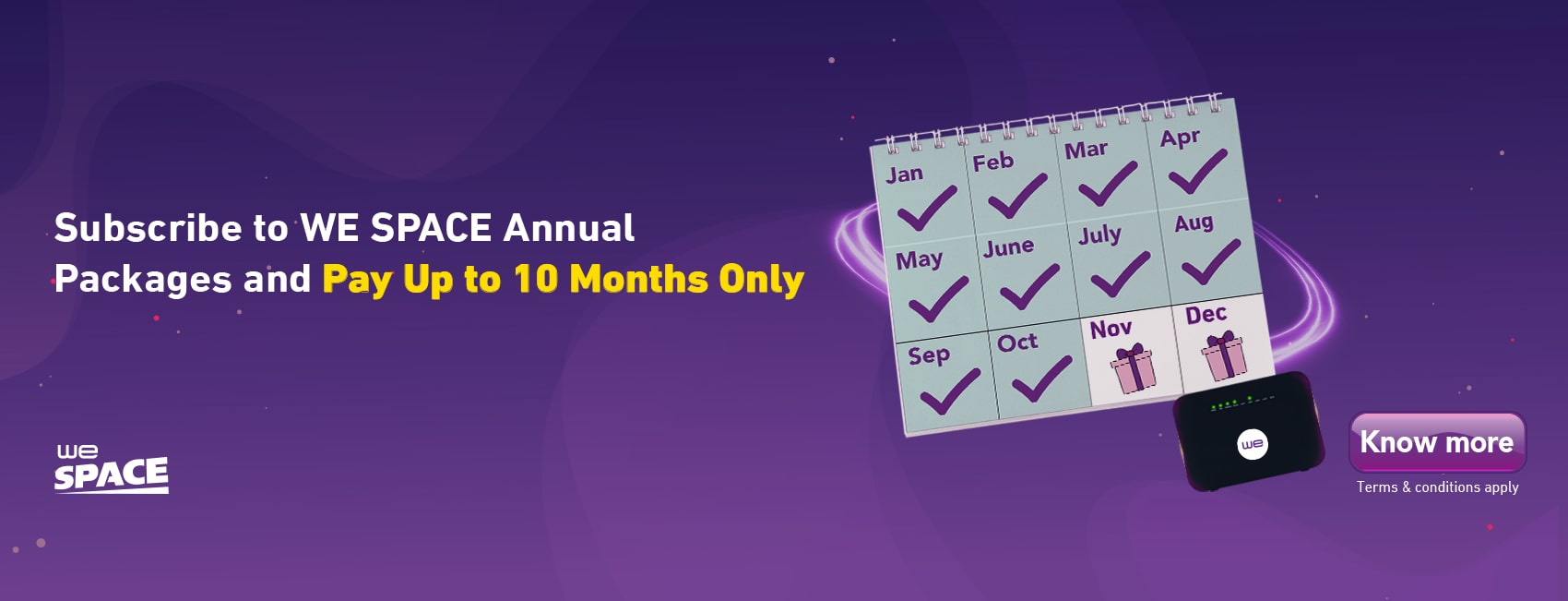 WE Space Annual Packages